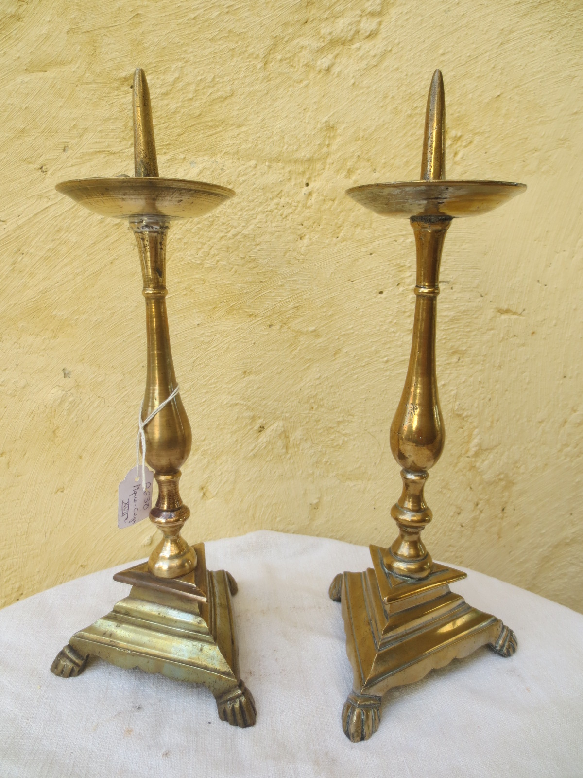 paire de pique cierges XVIIè,bronze Image